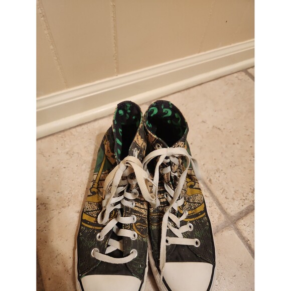 Converse Chuck Taylor "The Riddler" DC Comics Hi Top Sneakers Men's 9 Women's 11 - Picture 4 of 12